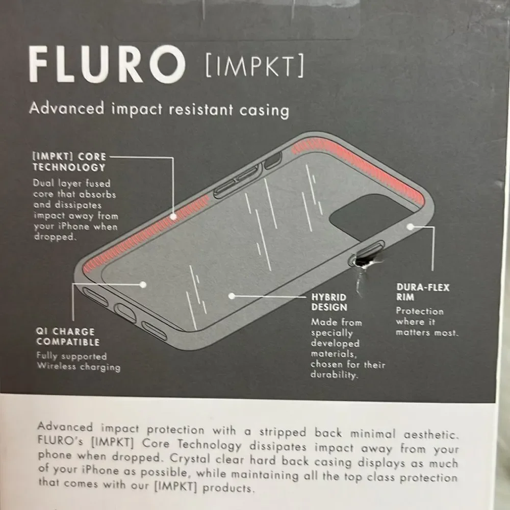 LAUT | Fluro‎ Crystal for iPhone 11 Pro Max | Crystal Clear D6